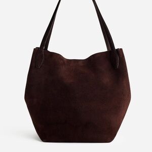 Madewell Shopper Tote - Soft Grain brown suede